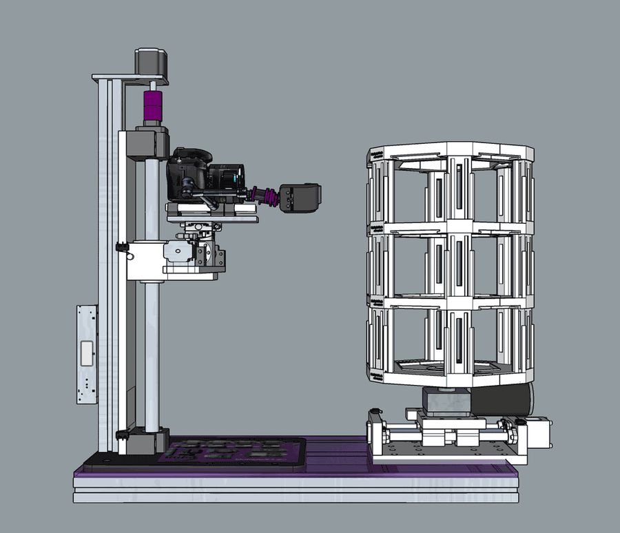 Plant root phenotyping machine, animation