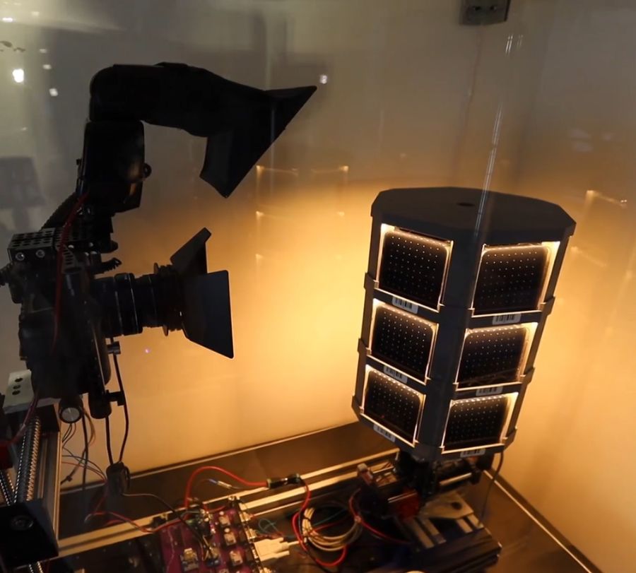 Plant root phenotyping machine video